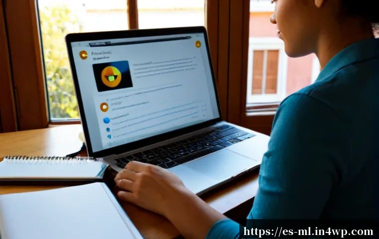 언어적 편향 인식을 위한 온라인 교육 리소스 - Photorealistic home-learning scene in Madrid, an adult Spanish-speaking woman using a laptop for an ...